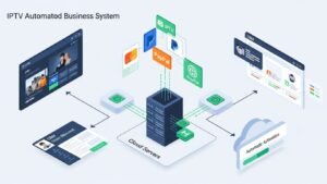 Automation and scalability features of an IPTV reseller panel for business including payments and user activation