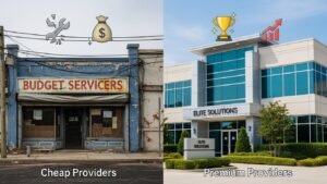 Comparison: Cheap vs. Premium Providers