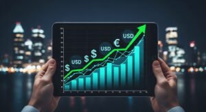 Digital illustration representing the connectivity between an IPTV reseller panel and global end-user devices.