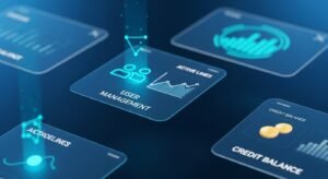 A digital representation of a professional IPTV reseller management panel dashboard.